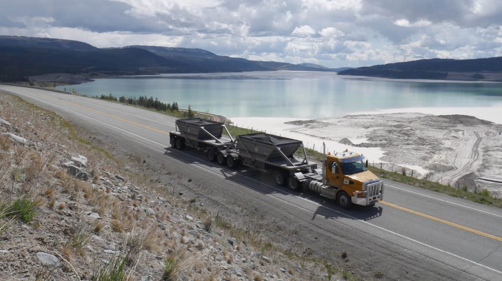 An Arrow ore concentrate haul from Teck's Highland Valley Copper
